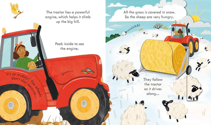 Usborne Peek Inside How a Tractor Works