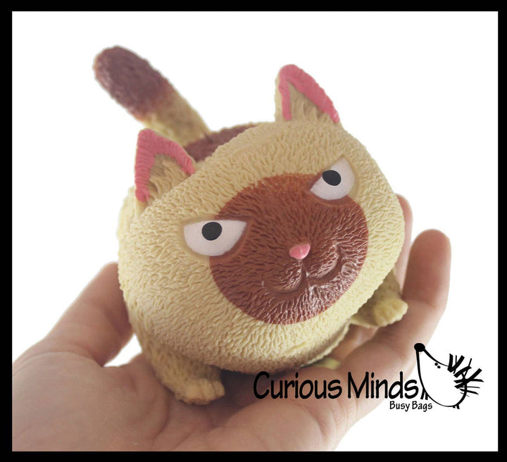 Angry Cat Soft Fluff Doh Squeeze Stress Balls  -