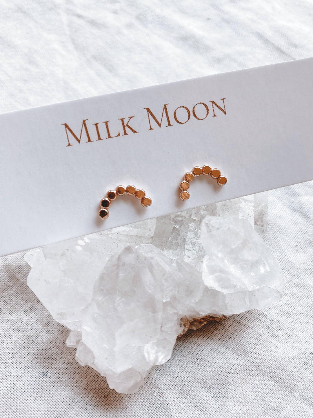 Milk Moon Golden Arch Studs