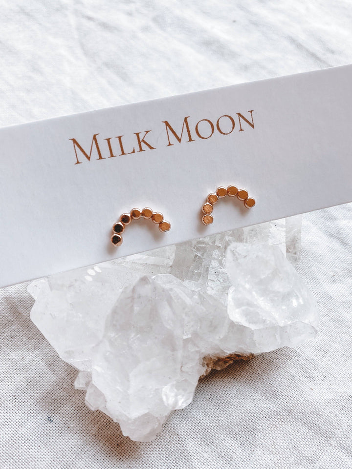 Milk Moon Golden Arch Studs