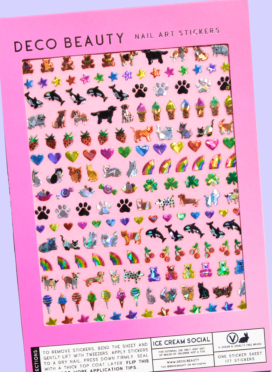 Deco Beauty Nail Art Stickers - Ice Cream Social