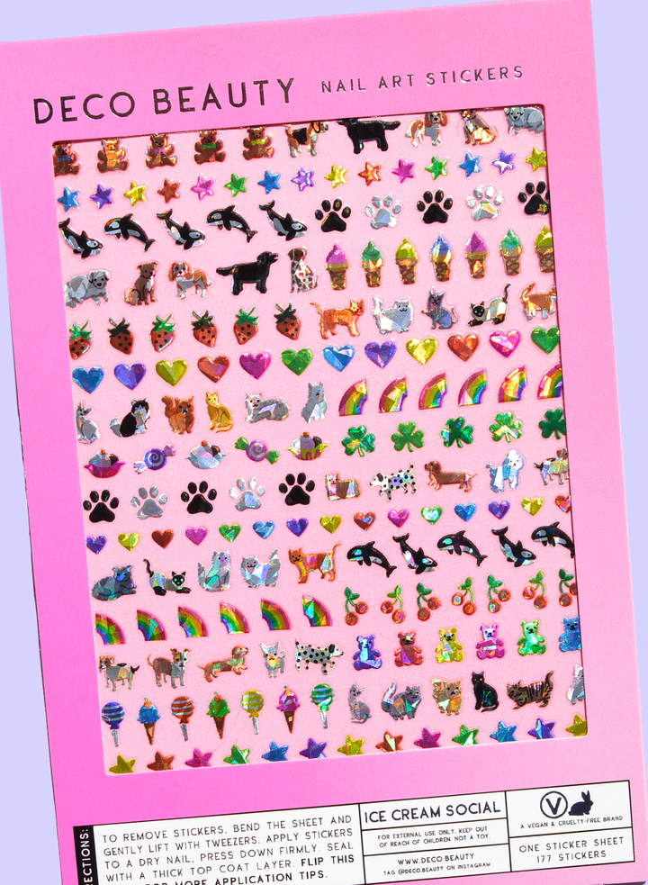 Deco Beauty Nail Art Stickers - Ice Cream Social