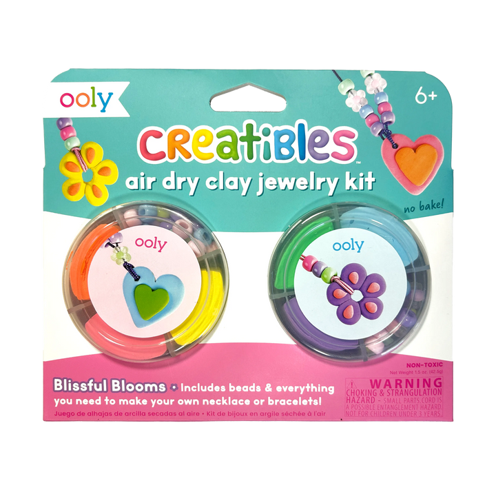 Ooly Creatibles Air Dry Clay Jewelry Kit - Blissful Blooms