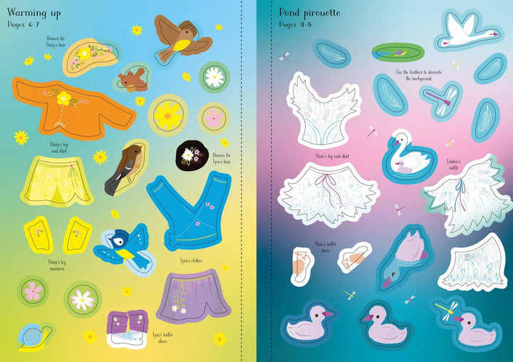 Usborne Little Sticker Dolly Dressing Ballet Fairies