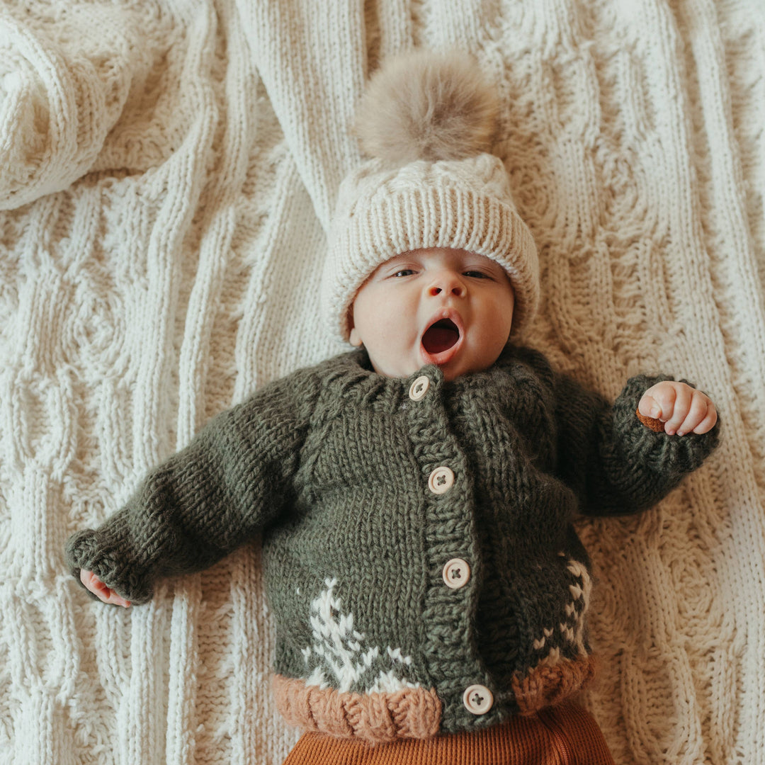 Huggalugs Forest Loden Cardigan Sweater Baby & Toddler