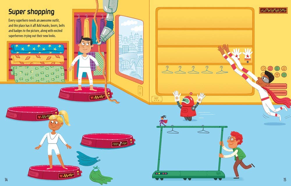 Usborne First Sticker Book Superheroes