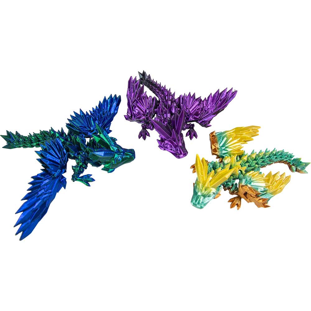 Kheops International Mini Crystal Winged Dragon - Assorted Colors