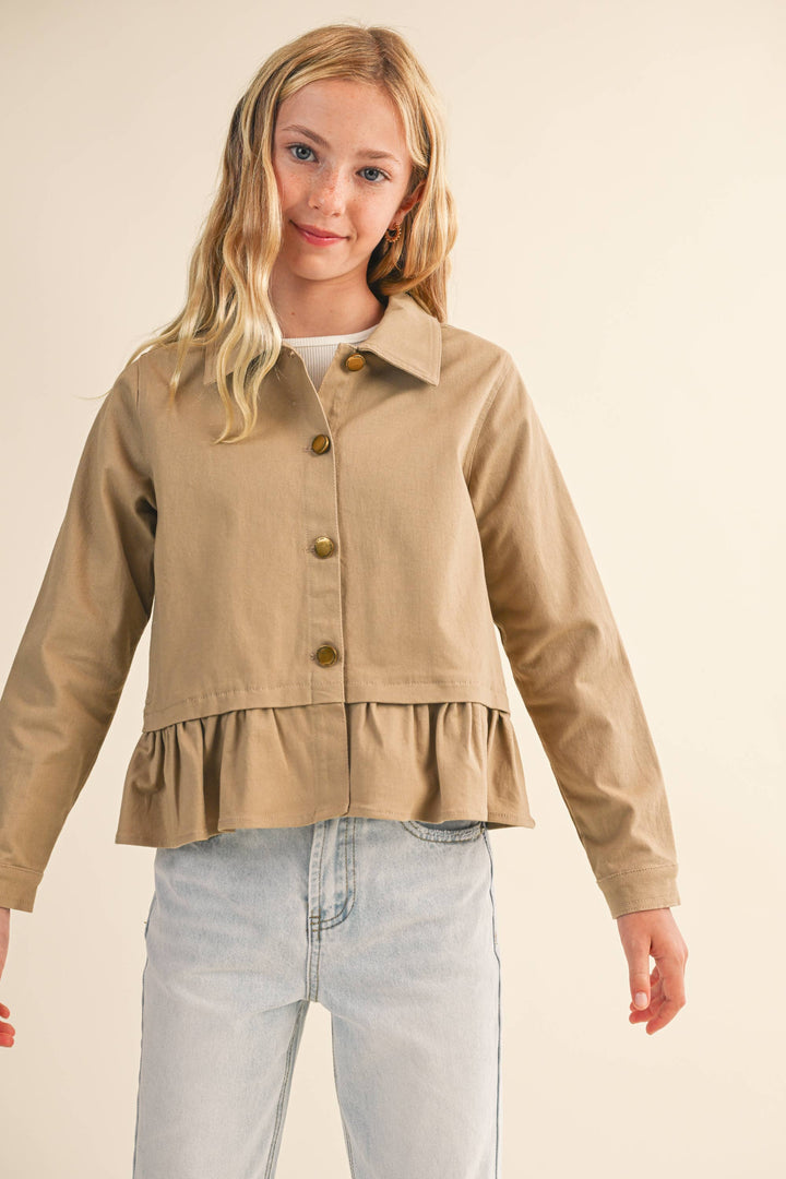 Heart And Arrow Cropped Field Jacket