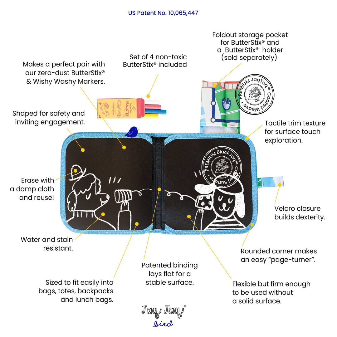 Jaq Jaq Bird Submarine Activity Dry Erase Book