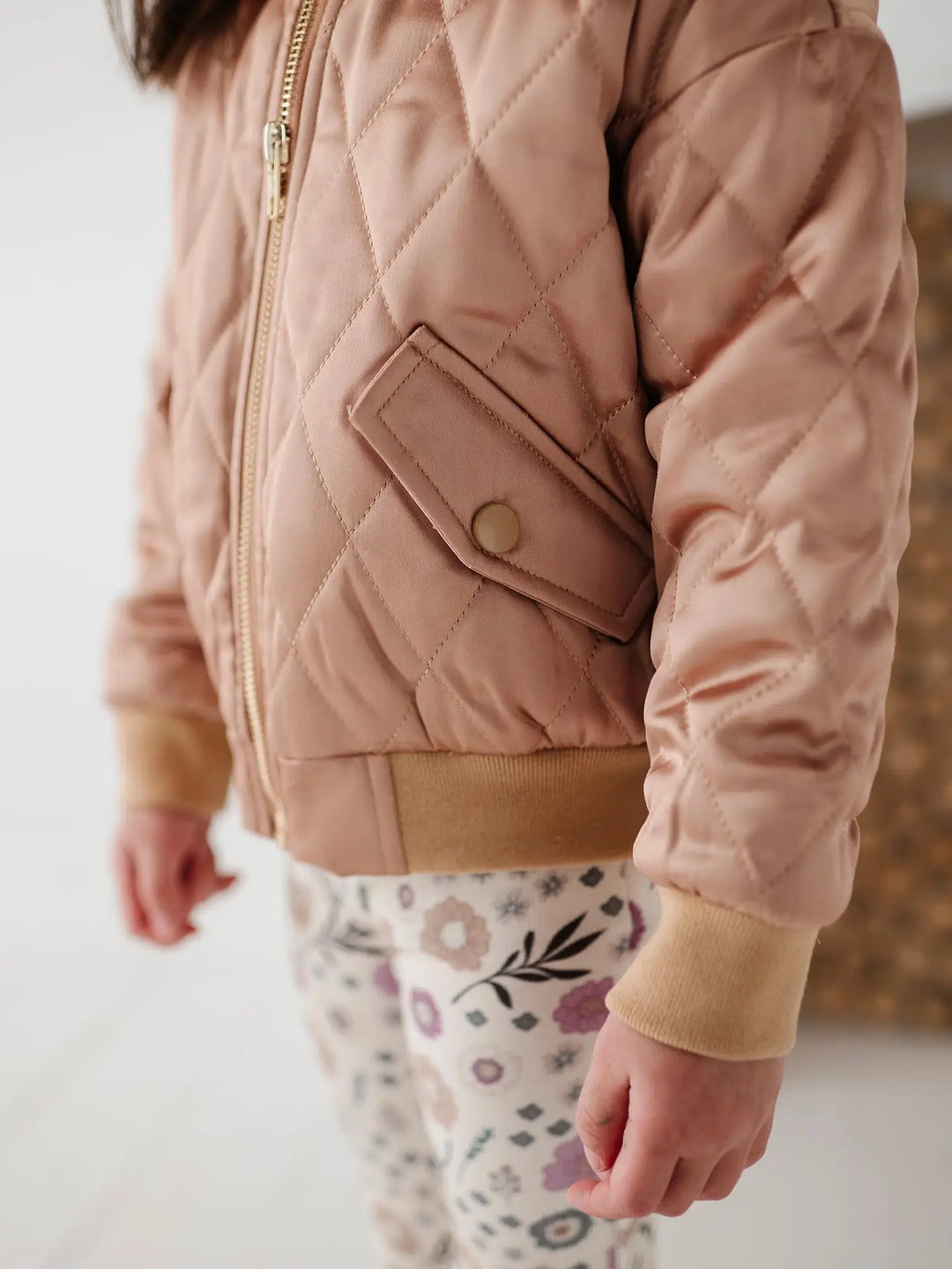Babysprouts Quilted Bomber Jacket - Desert