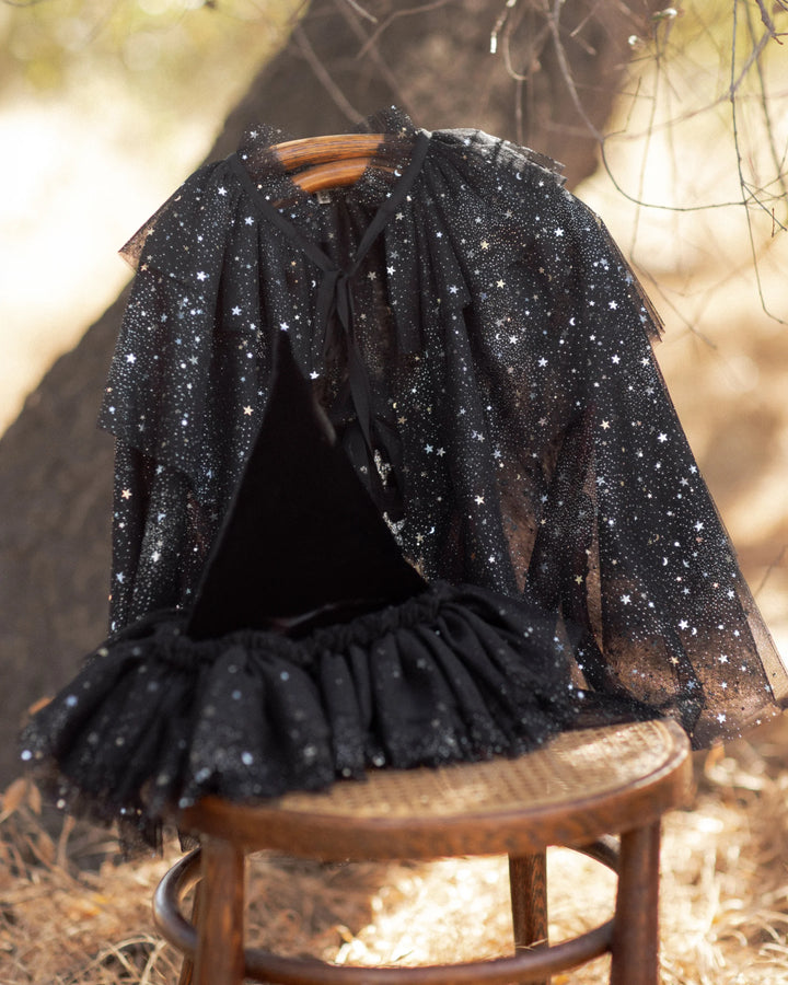 Noralee Tulle Black Cape