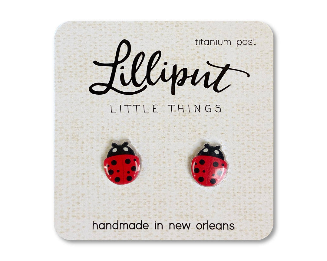 Lilliput Little Things Ladybug Earrings - Kids Earrings