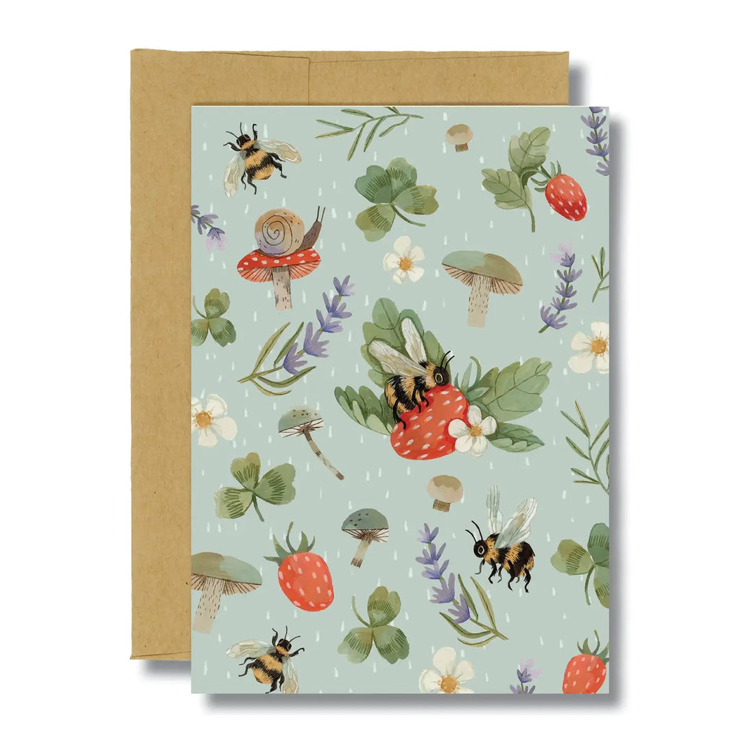 Canyon & Cove Strawberry Bumblebee Card