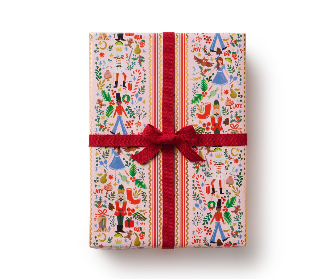 Rifle Paper Co Holly Jolly Nutcracker Continuous Wrapping Roll