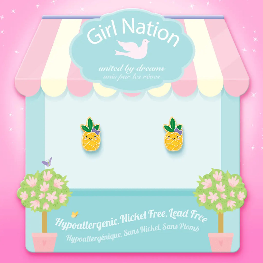 Girl Nation Lookin' Pine Cutie Stud Earrings