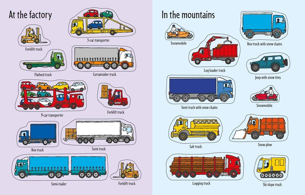 Usborne First Sticker Book Trucks