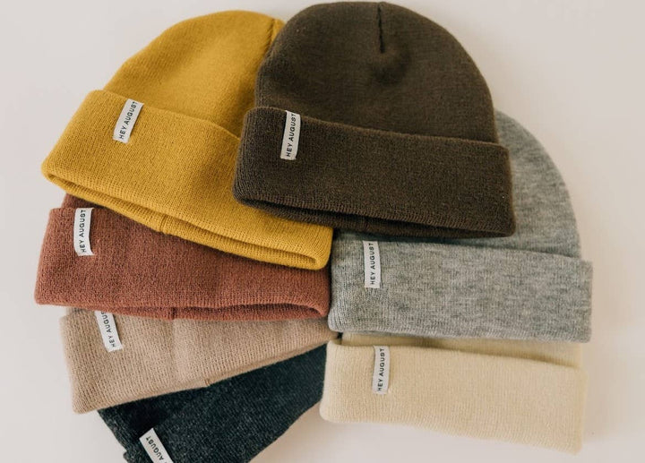 Hey August Knit Cuff Beanie - Glacier