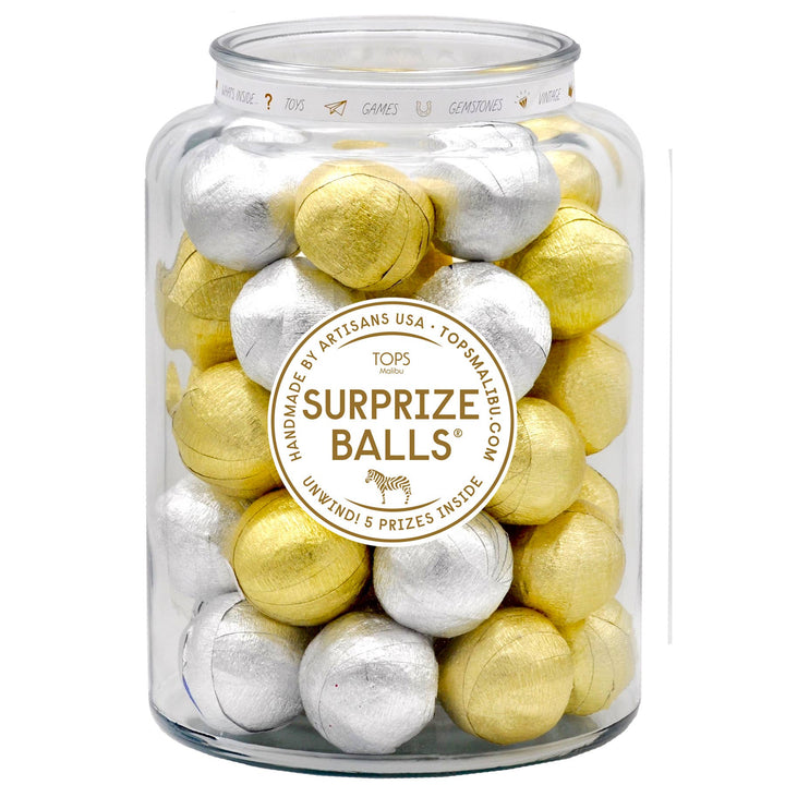 Tops Malibu Mini Surprise Balls - Gold & Silver