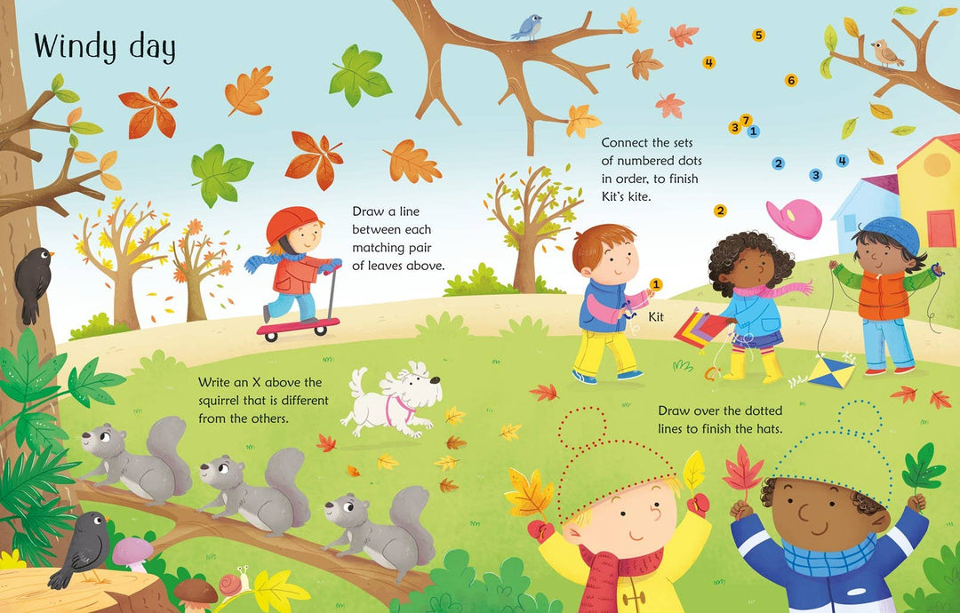 Wipe-Clean Fall Activities : Usborne