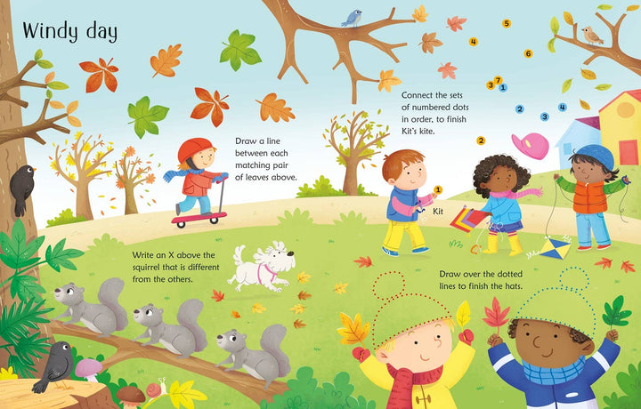 Wipe-Clean Fall Activities : Usborne