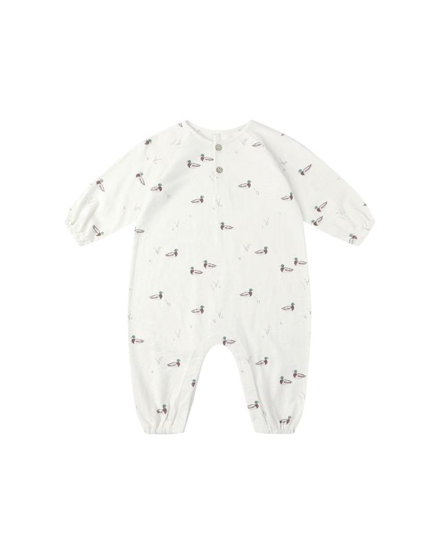 Rylee + Cru Henley Jumpsuit - Ducks