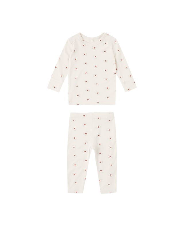 Quincy Mae Bamboo Pajama Set - Valentine