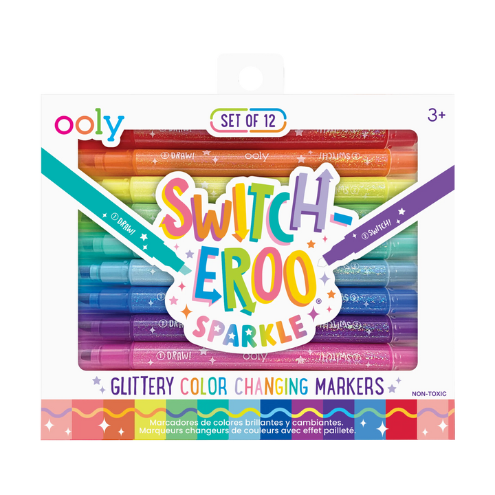 Ooly Switch-eroo! Sparkle Glittery Color-Changing Markers