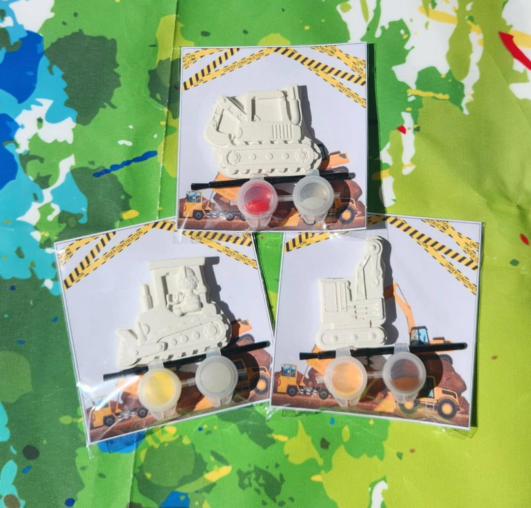 Snazzy Crayons - Construction Truck DIY Paint Kits Creative Party Favors