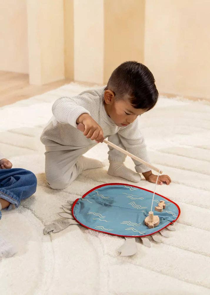 Coco VIllage Wooden Fishing Game With Bag