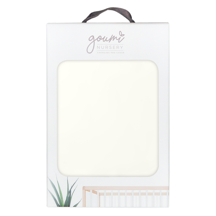 Goumi Viscose + Organic Cotton Changing Pad Cover - Cloud