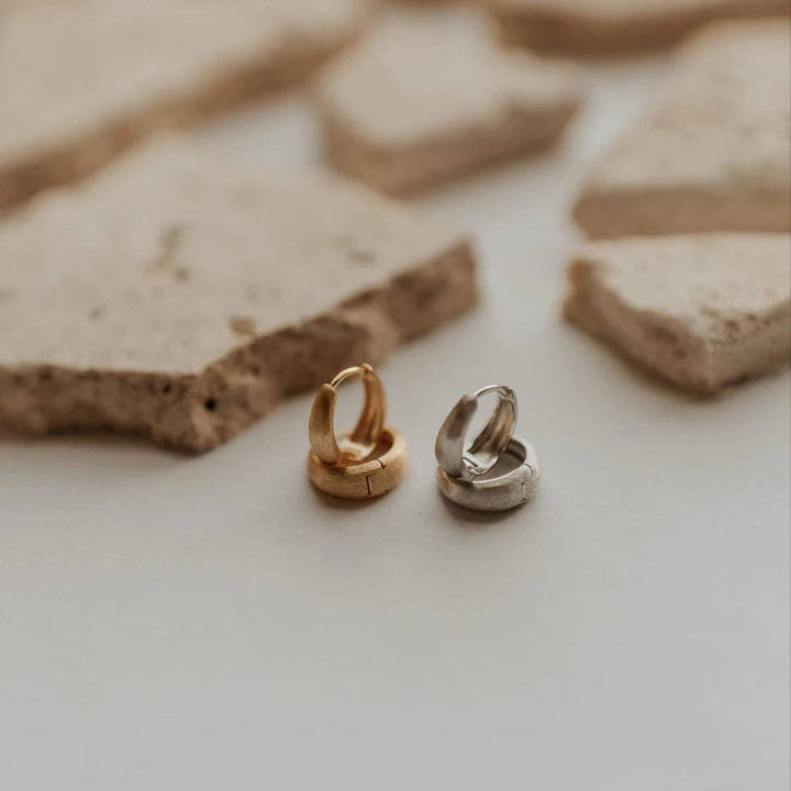 Mauve Jewelry Co. Rue Brushed Hoops