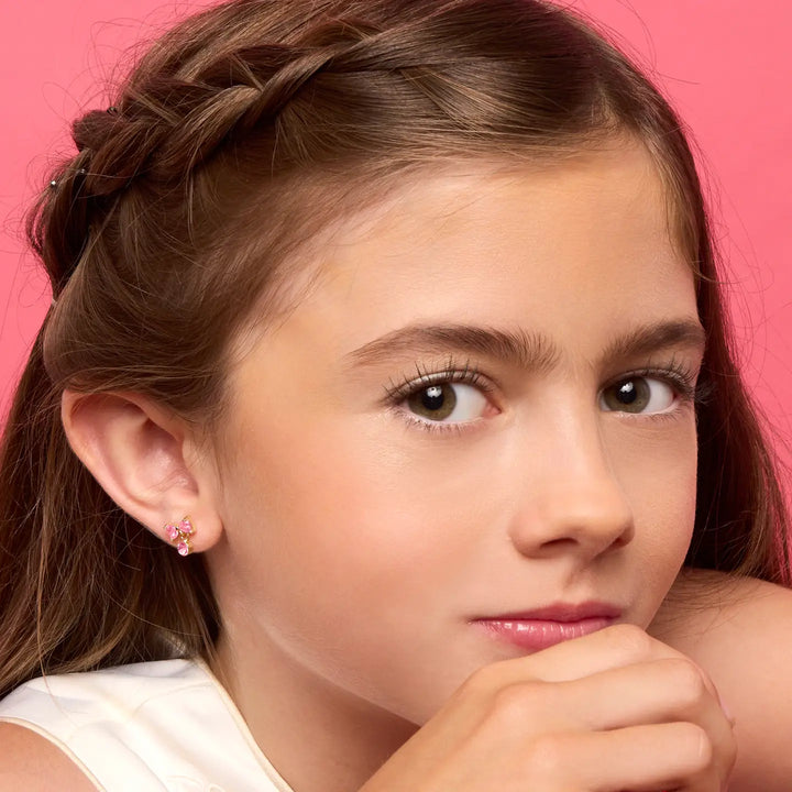 Girl Nation Little Luxe Bow Drop Earrings