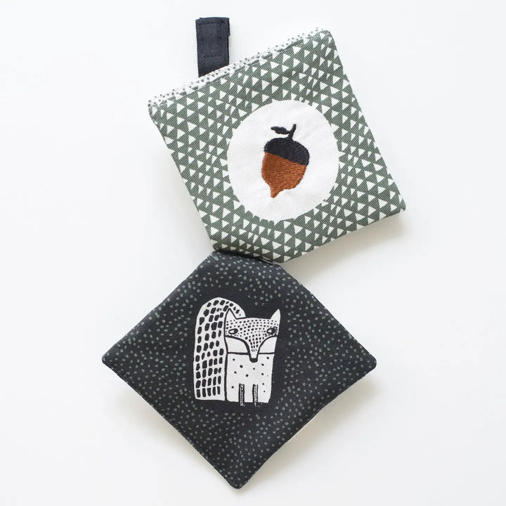 Wee Gallery Crinkle Pages Stroller Toy - Woodland