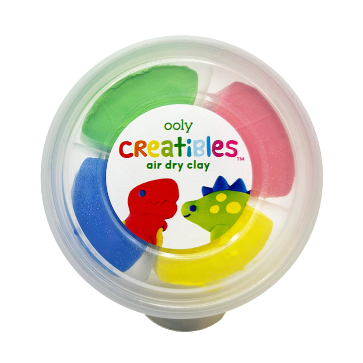 Ooly Creatibles Air Dry Clay BFFs Kit - Dino. Pals (Set of 4 Colors)