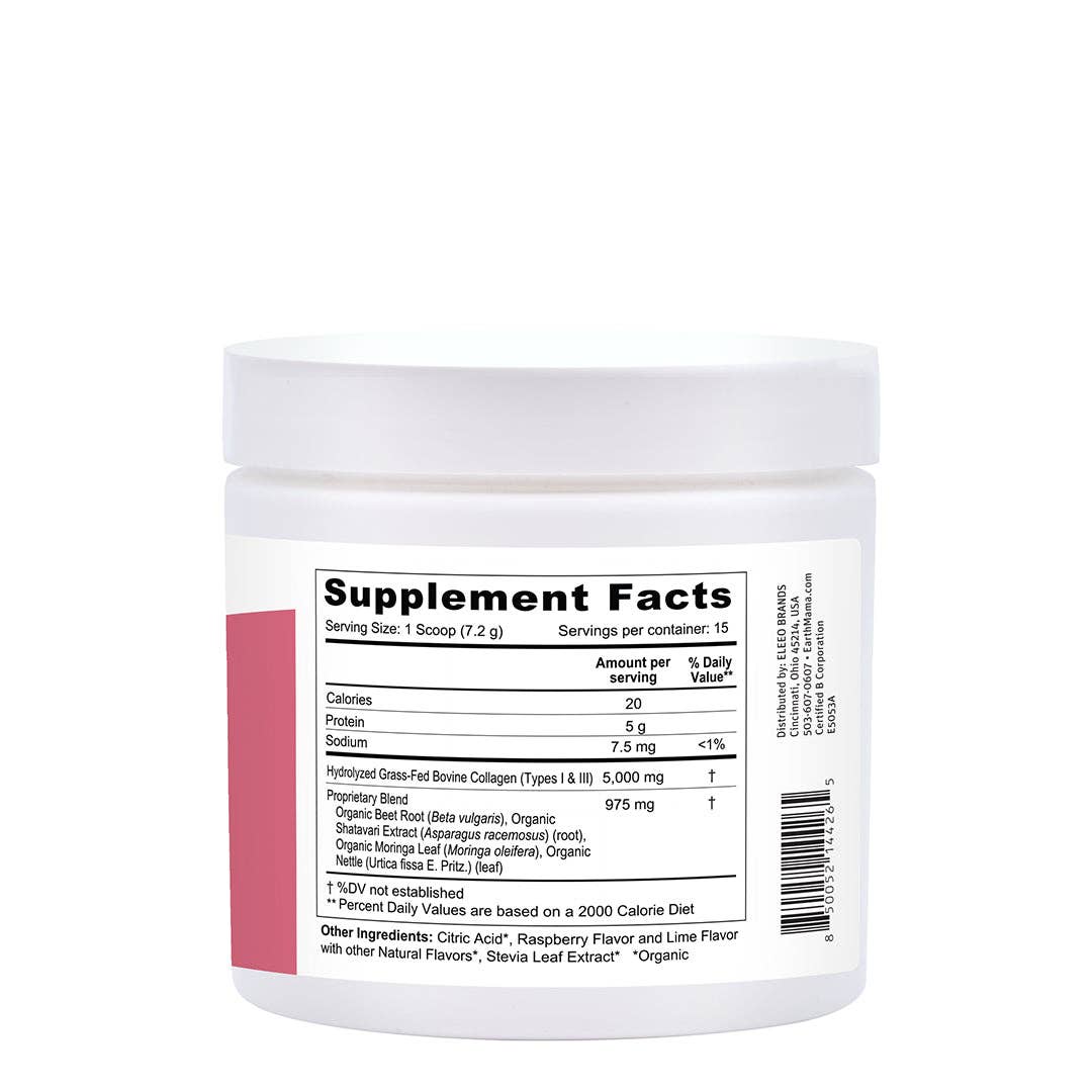 Earth Mama LactaGLOW Lactation Collagen Drink Mix