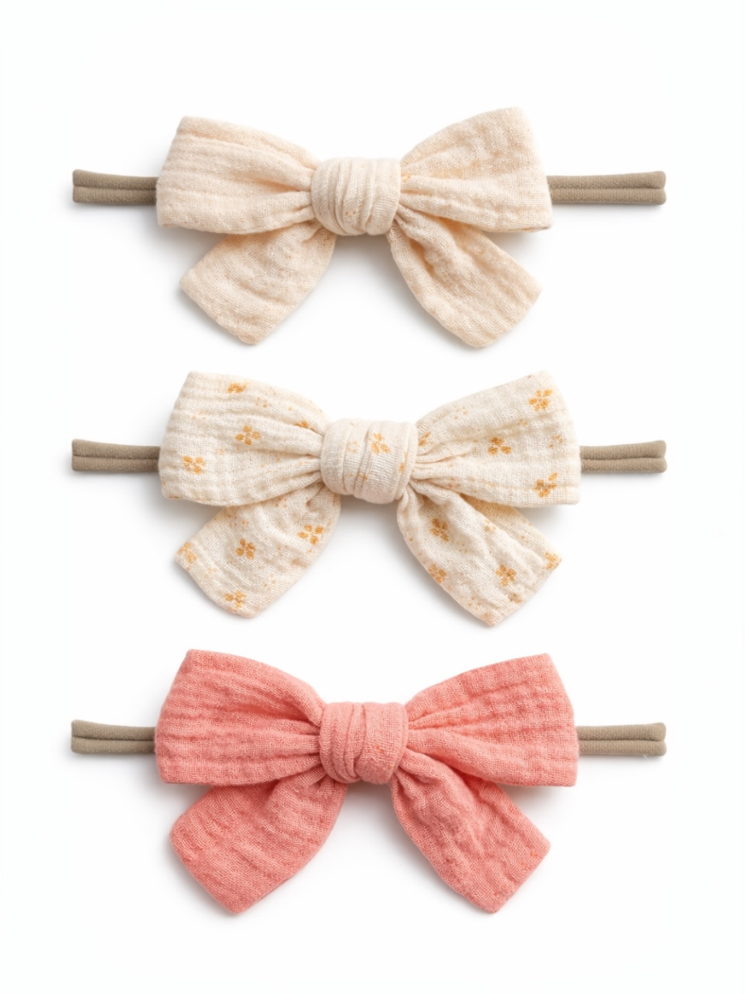 SpearmintLOVE 3-Pack Nylon Bows - Bella