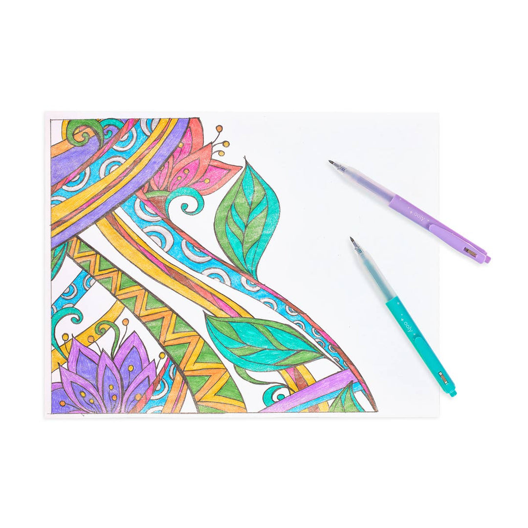 Ooly Oh My Glitter! Retractable Glitter Ink Gel Pens (Set of 12)
