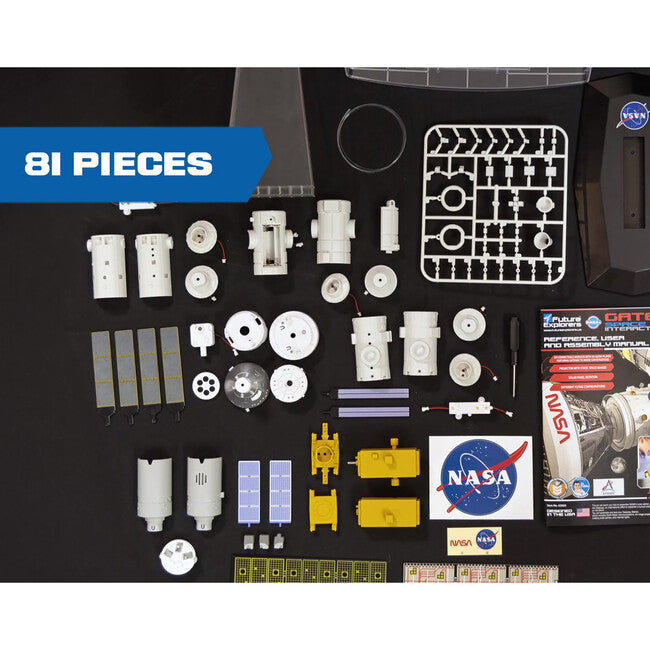 Mukikim NASA Future Explorers: Gateway Space Station Interactive Model - Build & Learn STEM Toy