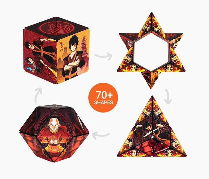 Shashibo Avatar Fire Magnetic Puzzle Cube