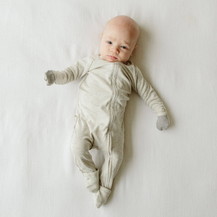 Goumi Grow With You Footie + Snug Fit - Storm Gray