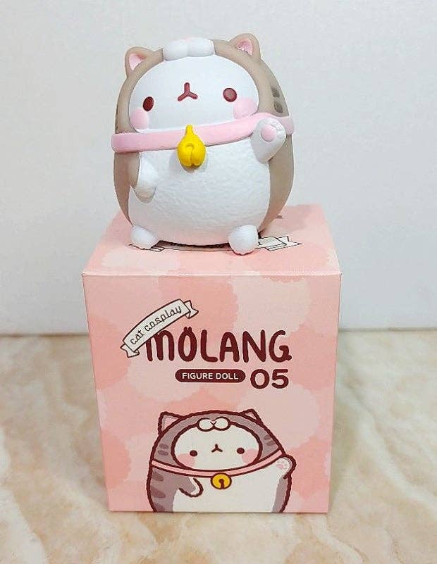 Molang Lazy Cat Costume Figure Blind Box