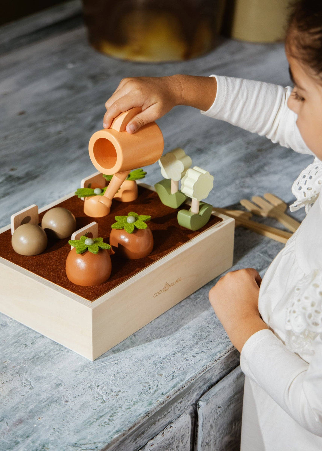Coco Village Wooden Gardening Playset And Accessories