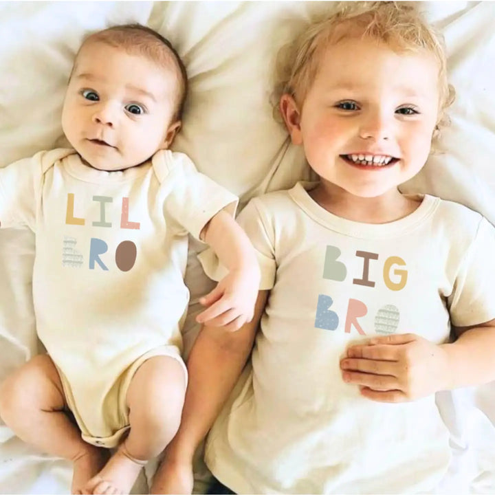 Finn + Emma Kid Graphic Organic Tee - Big Bro Desert Bloom