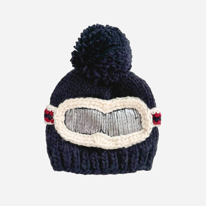 The Blueberry Hill Ski Goggles Beanie - Navy