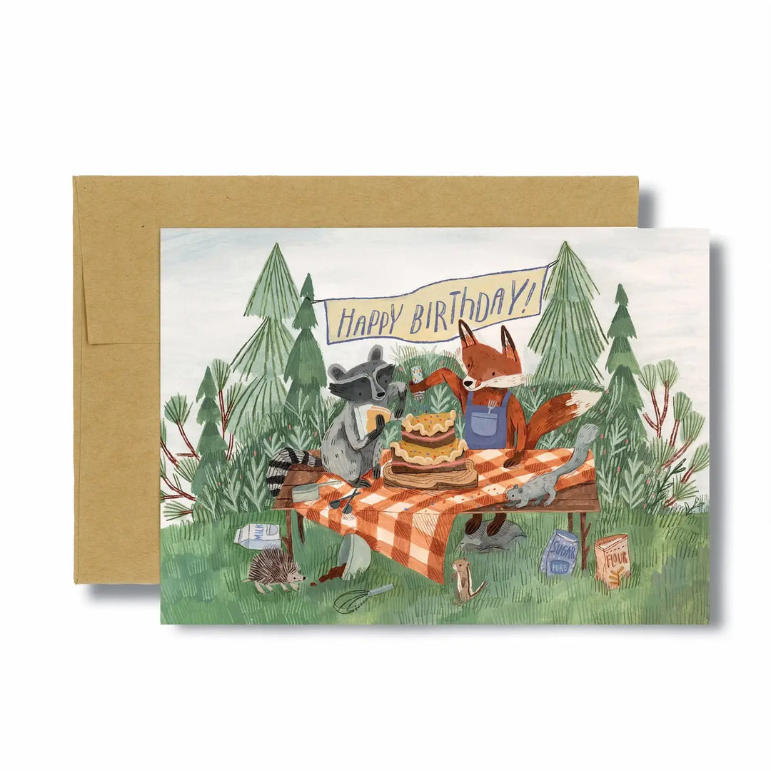 Canyon & Cove Forest Cake Birthday Card