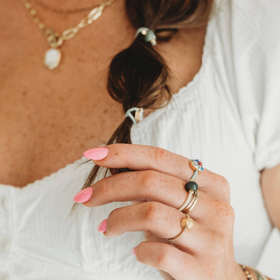 K'lani  "Terra' Earth Tones Hair Tie Rings