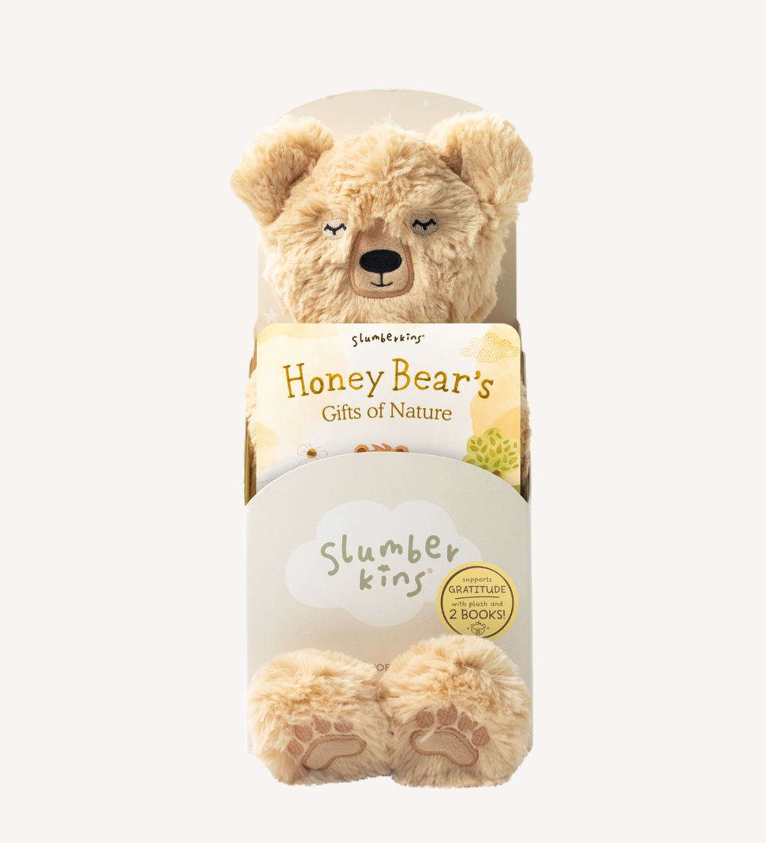 Slumberkins Honey Bear's Gratitude Plush Set - 2 Books