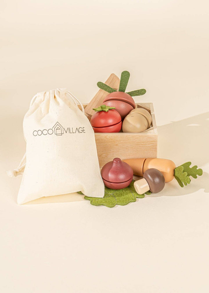 Coco Village Wooden Vegetables Playset