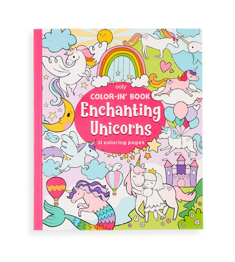 Ooly Color-in' Book Enchanting Unicorns