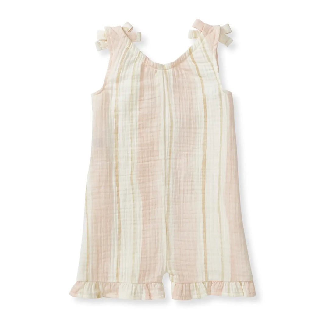 Burt's Bees Pacific Stripe Organic Girl Romper